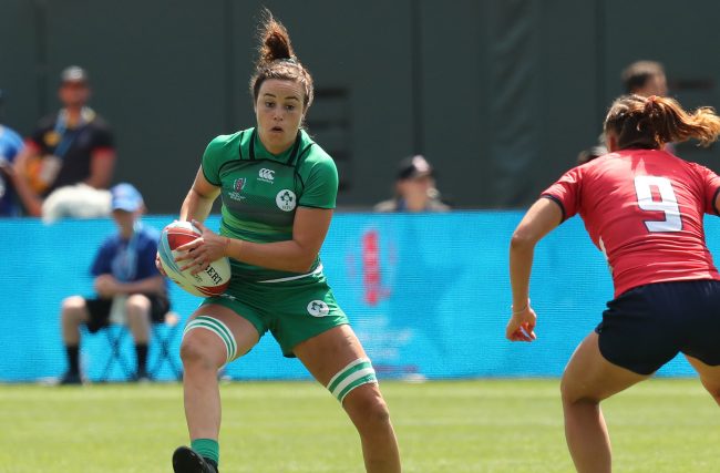 Rugby World Cup Sevens San Francisco 2018 Day 2 AT&T park San Francisco 21/7/2018 Ireland vs Russia Ireland's Louise Galvin Mandatory Credit ©INPHO/Billy Stickland