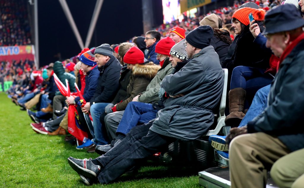 Additional seating will be in place at Thomond park for the next two games, increasing the capacity to 26,267.