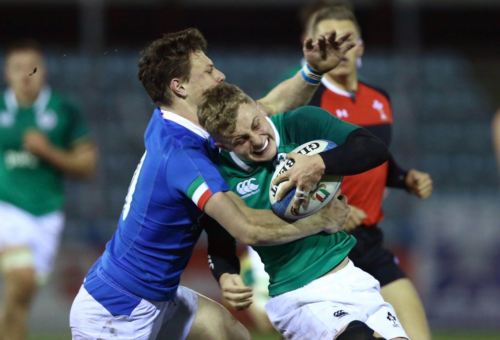 Craig Casey in action for the Ireland U20s against Italy in February.