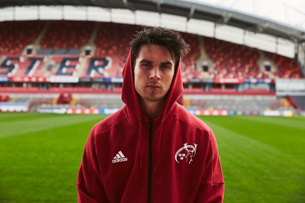 Joey Carbery in the new hoody.